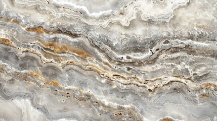 Obraz premium Marble texture background. Travertine stone tiles. Ceramic gray surface with brown veins. Abstract material for interior and exterior.