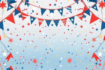 Obraz premium Illustration cards blank template for text of Memorial Day Sale
