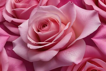 Soft focus of beautiful pink roses background. Close up of pink rose background.