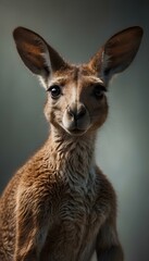 Portrait of a Young Kangaroo