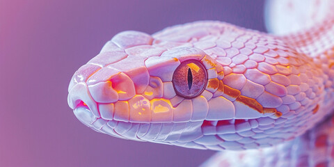 Sleek Serpent Minimalist Snake Head