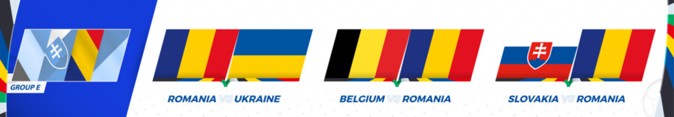 Romania football team games in group E of International football tournament 2024.