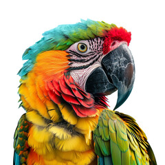 Fototapeta premium A parrot isolated on transparent background, Ai Generative