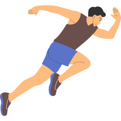 Runner Athlete Illustration