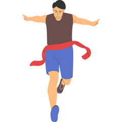 Runner Athlete Illustration