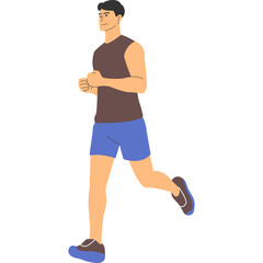 Runner Athlete Illustration