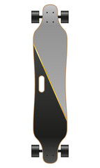 skateboard for extreme sports and active entertainment vector illustration