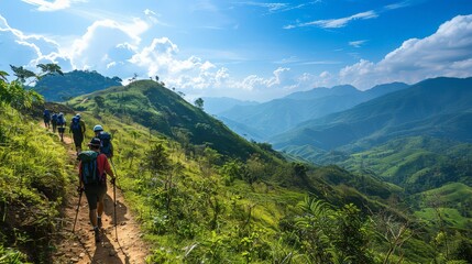 Embark on an exhilarating mountain trekking adventure, where every step brings you closer to breathtaking vistas and the thrill of conquering rugged terrain. 