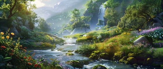 stream in the forest