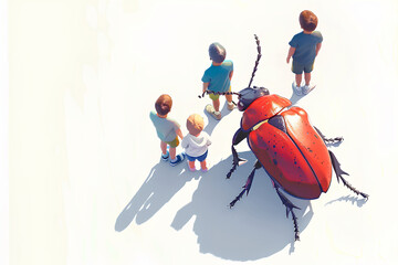 夏休みの昆虫採集-2