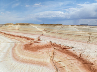 The Kyzylkup Tract is translated from Kazakh as red sand. Kazakhstan, Mangystau Region.