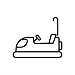Bumper Car vector icon