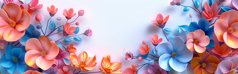 Diffrent color flowers on a white background looking soo beautiful intersting and charming
