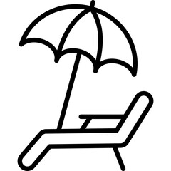 Beach Umbrella  Icon