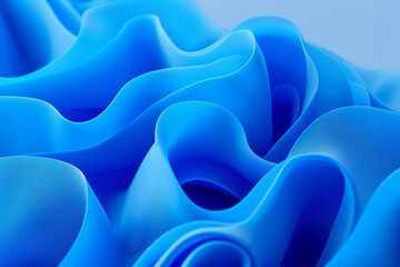 Obraz premium Marine and aquatic sports advertising in bright cerulean blue.