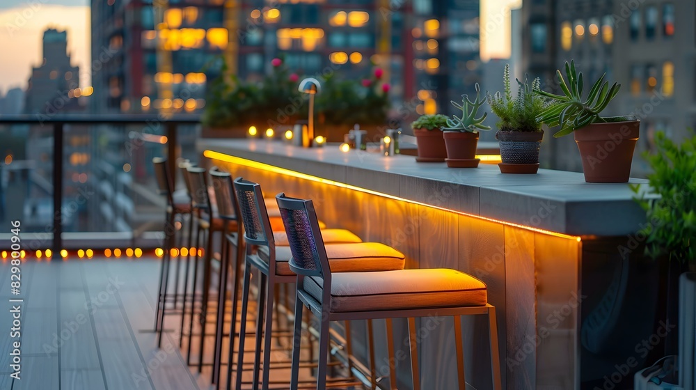 Canvas Prints modern outdoor bar