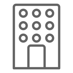 Hotel icon, vector illustration, simple design, best used for web