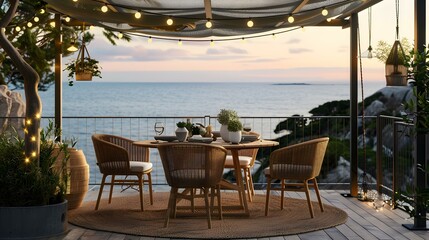Obraz premium furniture on the terrace