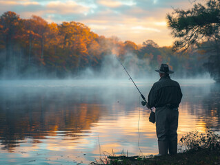 Morning Fishing Tranquility