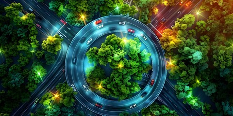Animated tutorials teach eco driving techniques like smooth acceleration and traffic anticipation. Concept Eco Driving, Smooth Acceleration, Traffic Anticipation, Animated Tutorials