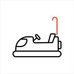 Bumper Car vector icon