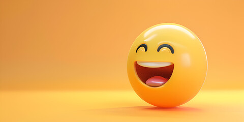 International smile day with emoji,   Laughing emoji feeling happy and smiling emoji.
