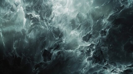 Obraz premium Abstract background of black and gray marble slab reminiscent of raging waves