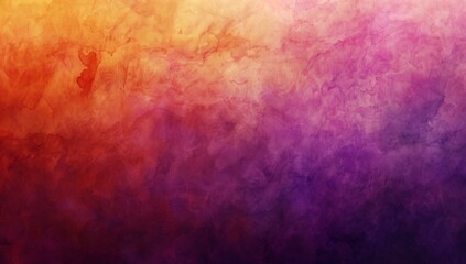 A vivid abstract background with purple to orange watercolor