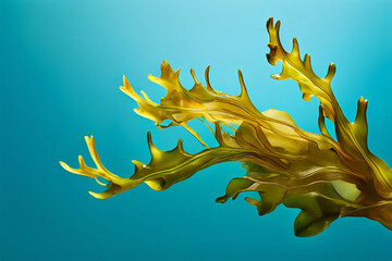 Naklejka premium leaves in the water