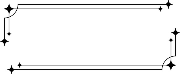 Minimalist aesthetic line frame