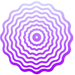 Geometric circle element with concentric, radial, and gradient circle lines. Abstract circle element	