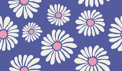 Floral seamless pattern design vector