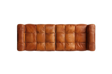 Top view of a stylish sofa bench