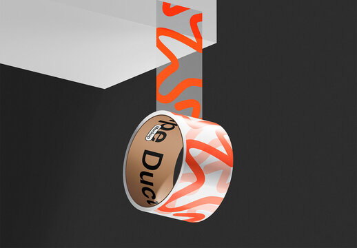 Hanging Duct Tape Mockup