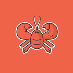 Obraz premium Lobster_Modern_Line_Icon_Vector_Line_Art_CuteIcon_Des