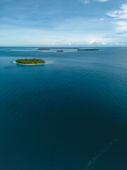 Aerial View of Nusa Itu Islands in Pasanea Village, Central Maluku, Indonesia
