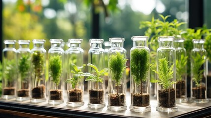 test tubes in laboratory