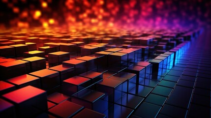 Fototapeta premium abstract background with squares