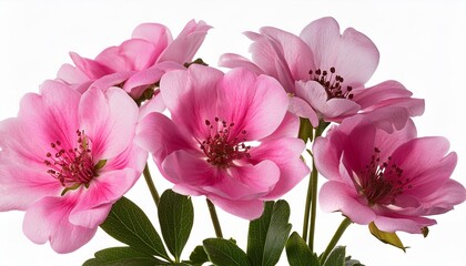 pink tulips isolated on white