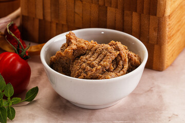 Liver Pate spread in the bowl
