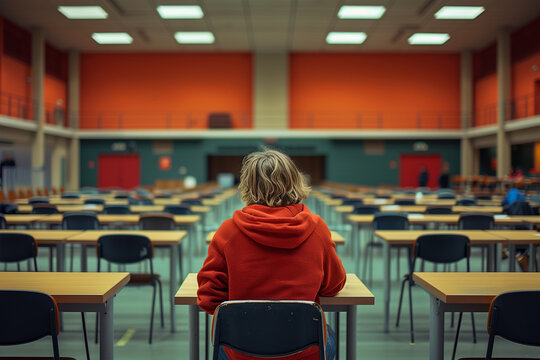 Student in exam