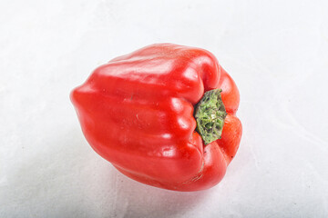 Red ripe Bulgarian bell pepper