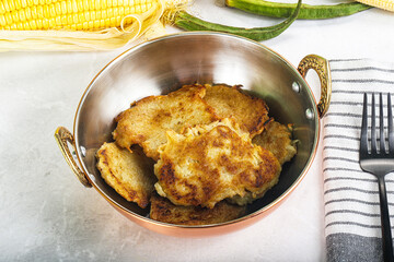 Tasty golden potato hash brown