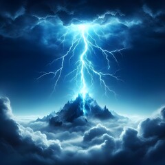Fototapeta premium lightning crack effect