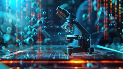 Obraz premium Innovative technologies in science and medicine background concept