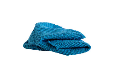 Blue cleaning rag on transparent background PNG