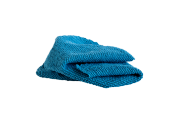 Blue cleaning rag on transparent background PNG