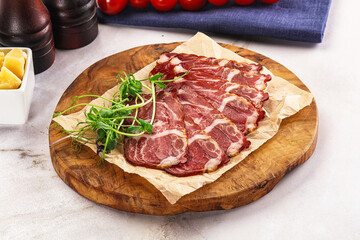 Italian pork sausage - prosciutto crudo