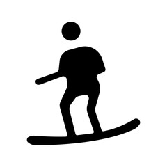 Snowboarding set icon. Person on snowboard, winter sport, snow activity, athlete, downhill, snowboarding, physical exercise, adventure, recreation, fitness.