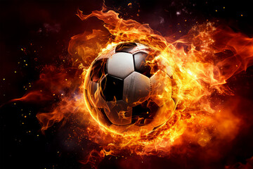 Fototapeta premium sport fire on background